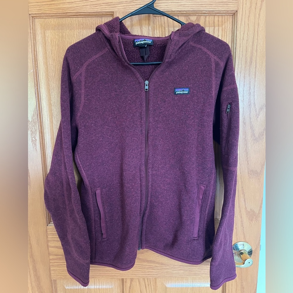 Women’s Patagonia Burgundy Full Zip Fleece